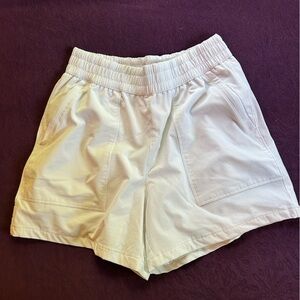 Athleta White Athletic Shorts Elastic Waist